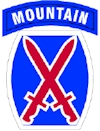 10TH MOUNTAIN DIVISION BAND unit patch